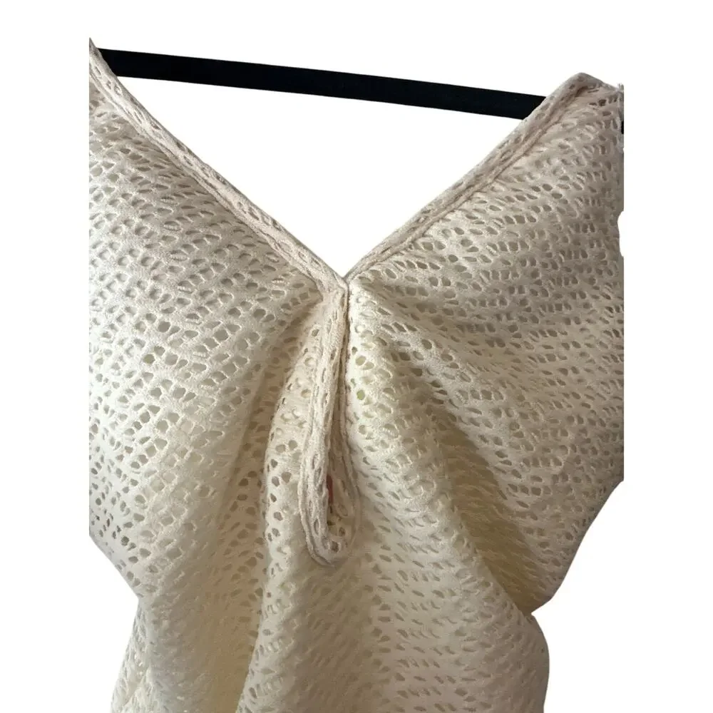 Anthropologie x Palmacea NWT Cream Lucia One-Piece Swimsuit Size XS